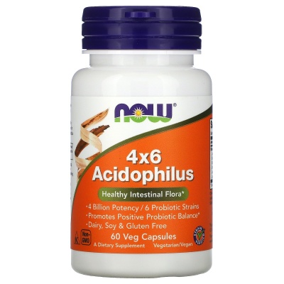   NOW 4x6 Acidophilus  60 