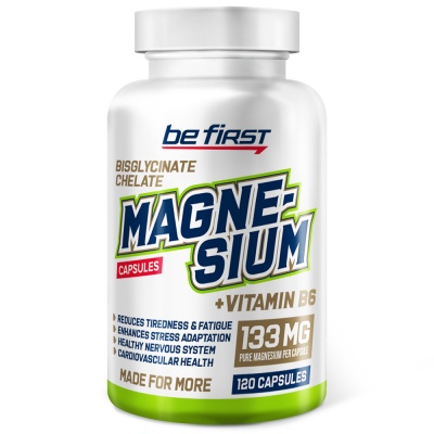  Be First Magnesium Bisglycinate chelate + B6 120 